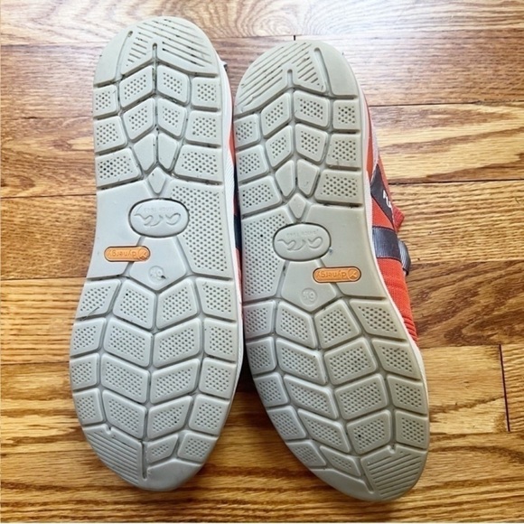 ARA Women’s Larkin Sneakers Woven 6.5 UK/9 US Athletic Cushioned Orange/Gray - Picture 6 of 7